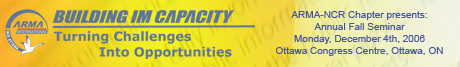 Building IM Capacity:
Turning challenges into opportunities